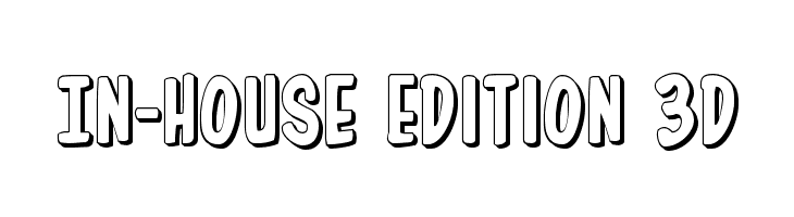 In-House Edition 3D Font