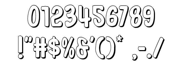 In-House Edition 3D Font OTHER CHARS