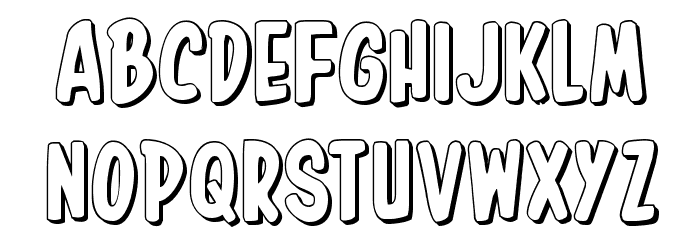 In-House Edition 3D Font LOWERCASE