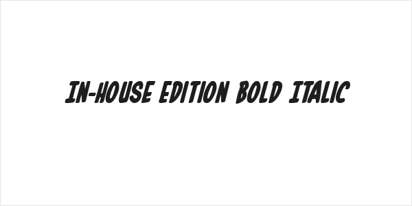 In-House Edition Bold Italic Logo