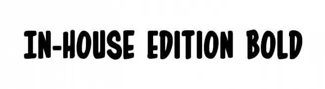 In-House Edition Bold  Frei Schriftart Herunterladen