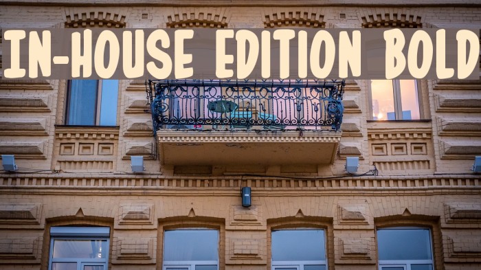 In-House Edition Bold Example 3