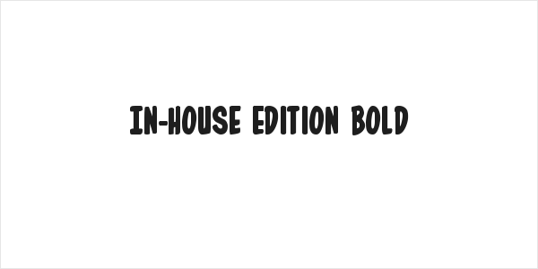 In-House Edition Bold Logo