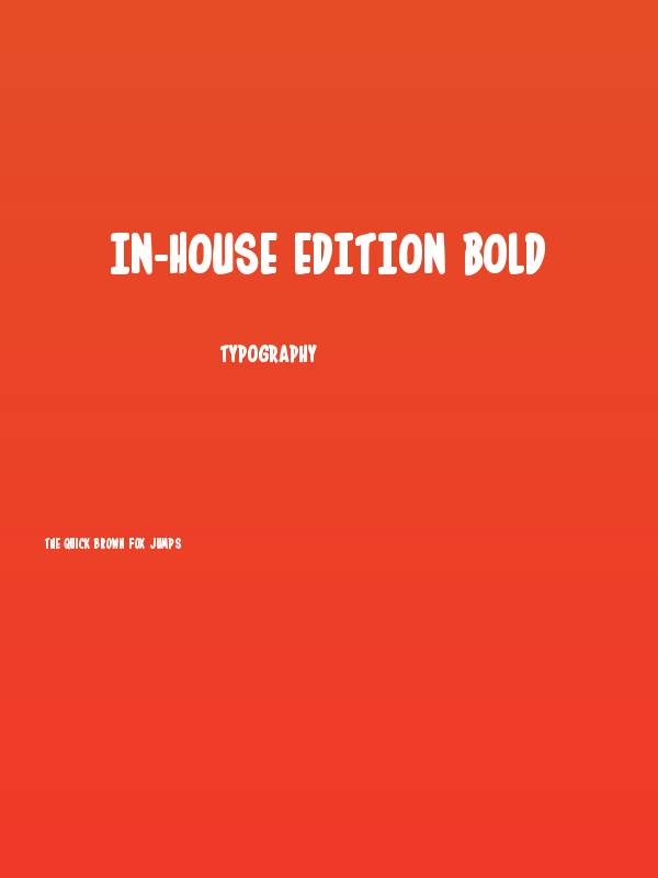 In-House Edition Bold Poster