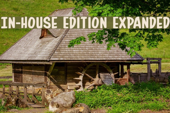 In-House Edition Expanded Font examples