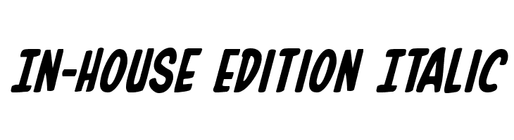 In-House Edition Italic  font caratteri gratis
