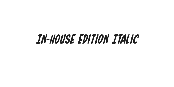 In-House Edition Italic Logo