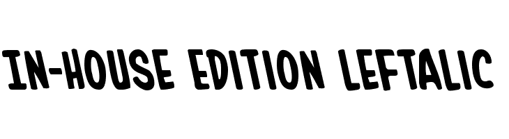 In-House Edition Leftalic Font