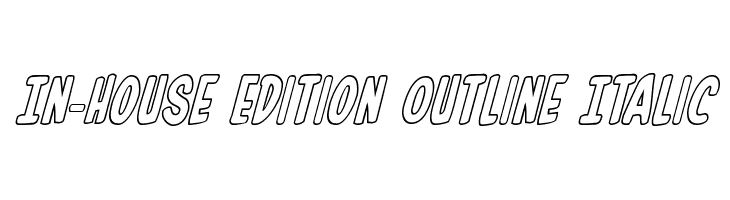 In-House Edition Outline Italic  Fuentes Gratis Descargar