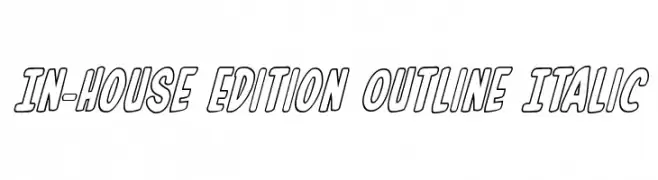 In-House Edition Outline Italic  baixar fontes gratis