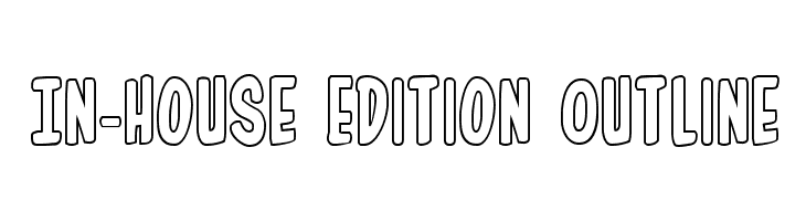 In-House Edition Outline  免费字体下载