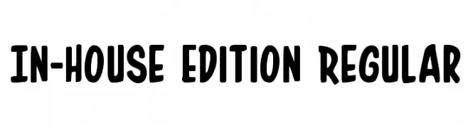 In-House Edition Regular  تنزيل الخطوط