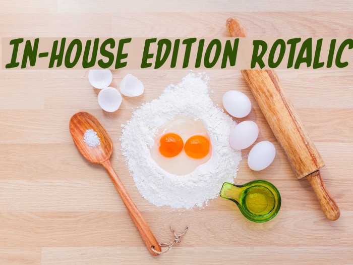 In-House Edition Rotalic Font examples