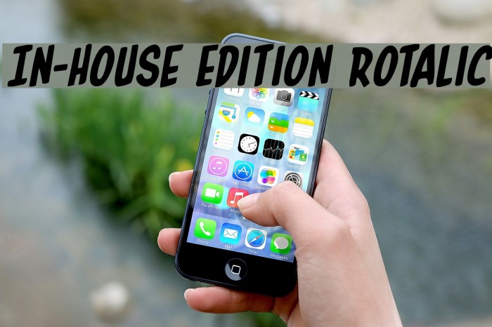 In-House Edition Rotalic Font examples