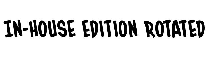 In-House Edition Rotated Font