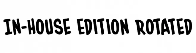 In-House Edition Rotated  Fuentes Gratis Descargar