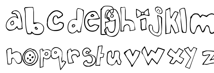 In My Closet Font LOWERCASE