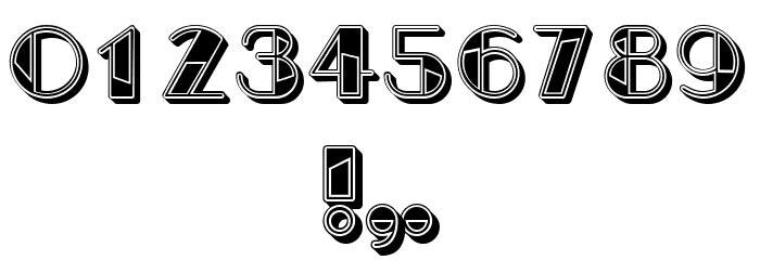 In Resin Filled Regular Font OTHER CHARS