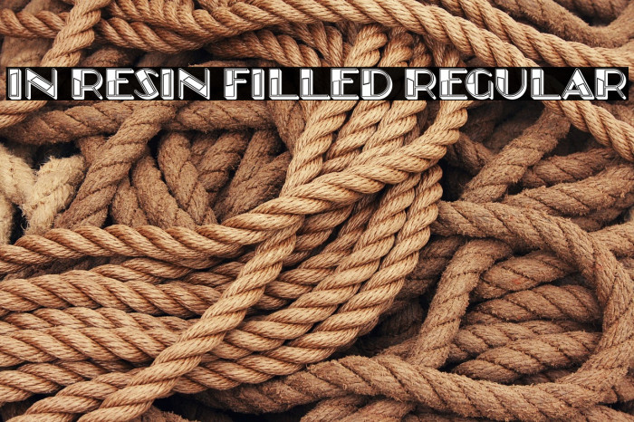 In Resin Filled Regular Example 3