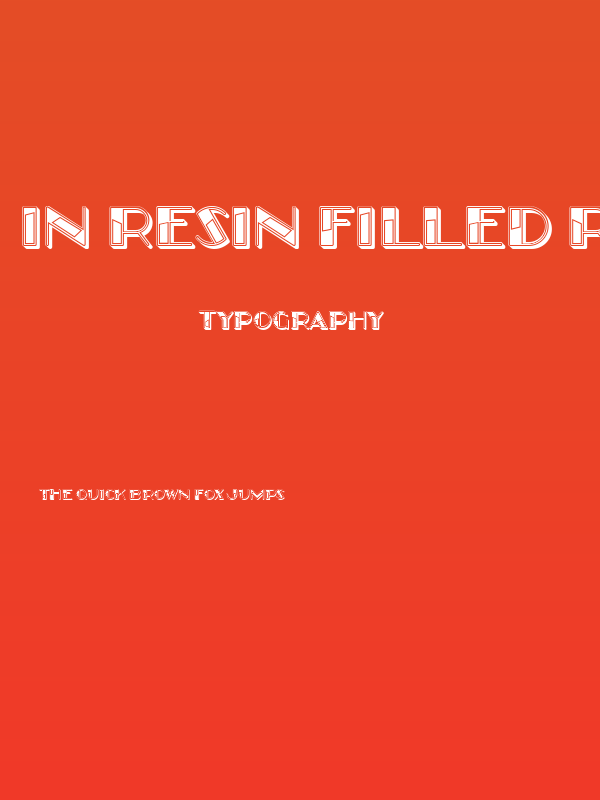 In Resin Filled Regular Poster