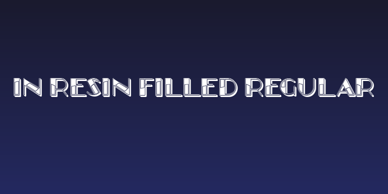 In Resin Filled Regular Social Header