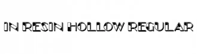 In Resin Hollow Regular  Fuentes Gratis Descargar