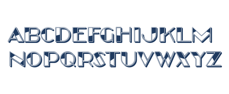 In Resin Hollow Regular Lowercase