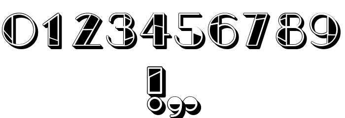 In Resin Light Filled Regular Font OTHER CHARS
