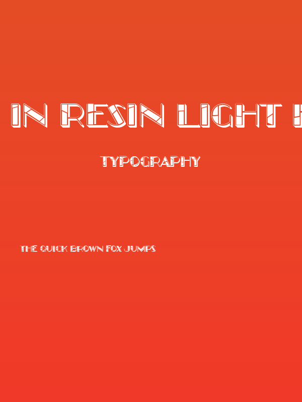 In Resin Light Filled Regular Poster