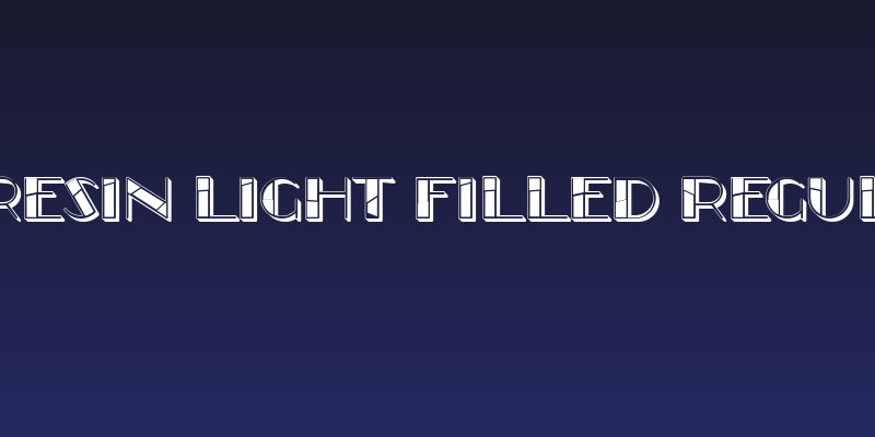 In Resin Light Filled Regular Social Header