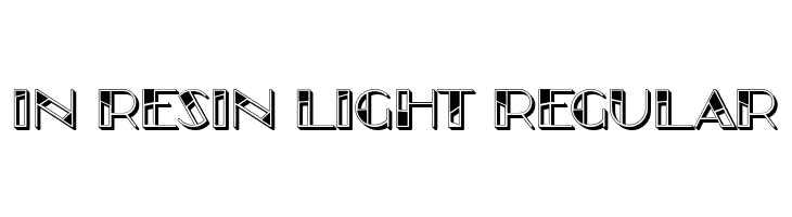 In Resin Light Regular  免费字体下载