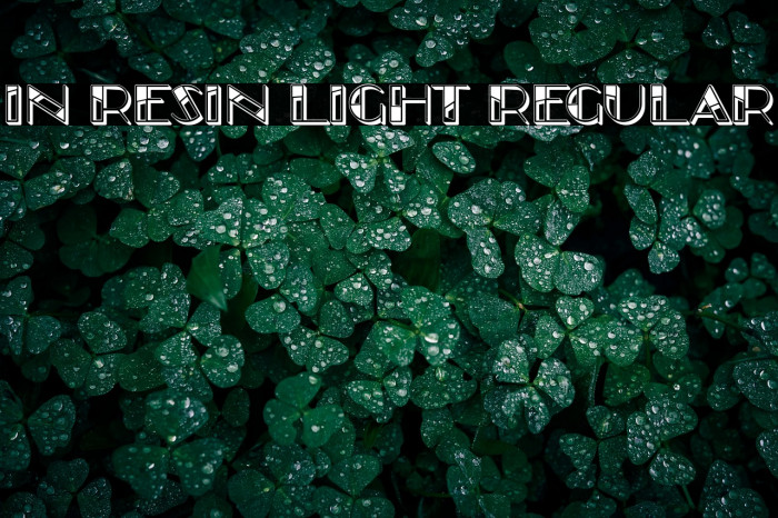 In Resin Light Regular Example 1