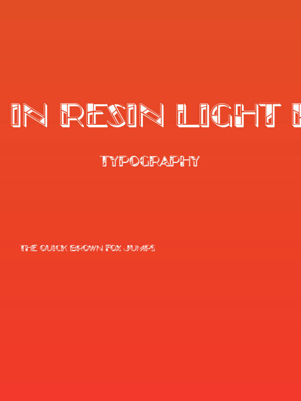 In Resin Light Regular Poster
