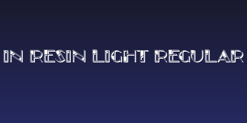 In Resin Light Regular Social Header