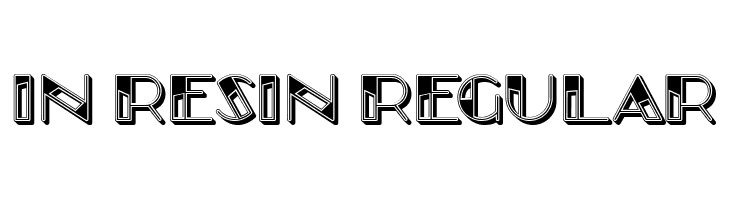 In Resin Regular  font caratteri gratis