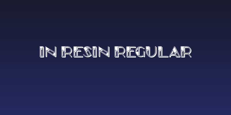 In Resin Regular Social Header