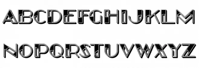 In Resin Regular Schriftart Kleinbuchstaben