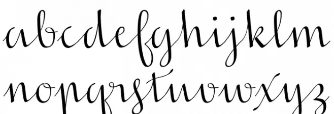 In Screaming Color Font LOWERCASE