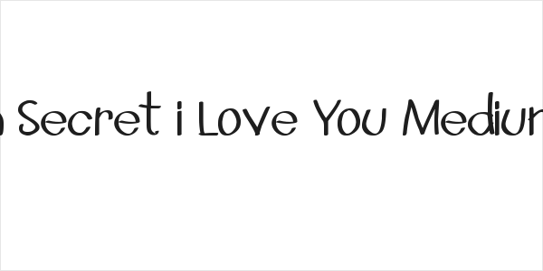 In Secret i Love You Medium Logo