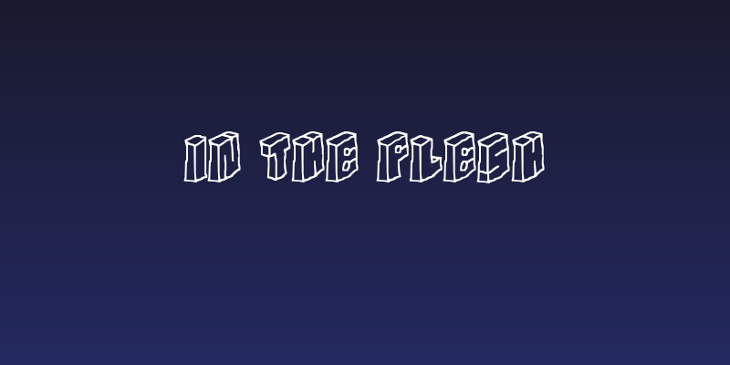 In The Flesh Social Header