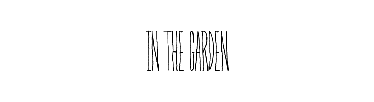 In The Garden Font