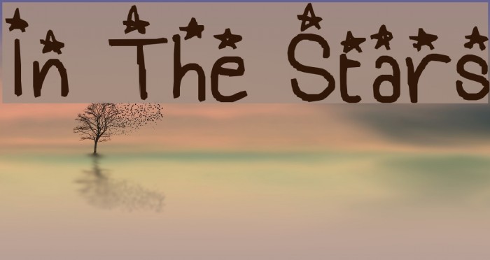 In The Stars Fonte examples