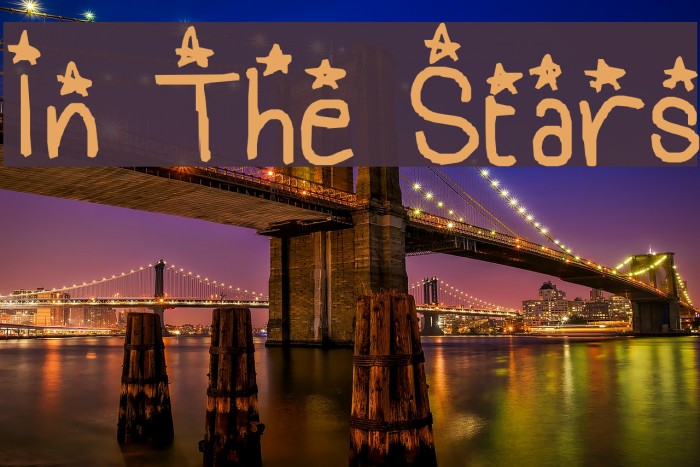 In The Stars Fonte examples