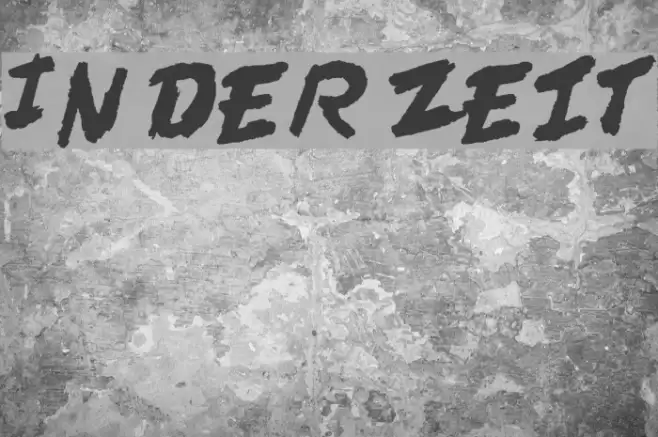 In der Zeit Font examples