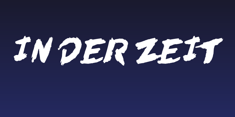 In der Zeit Social Header