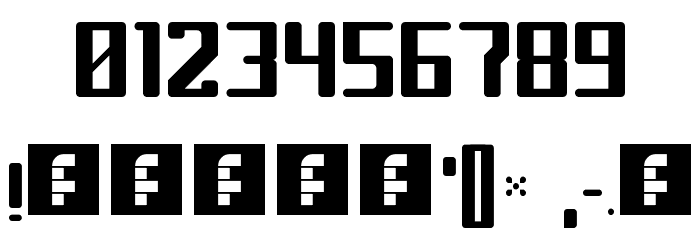 In his right place Regular Font OTHER CHARS