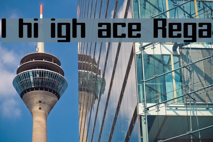 In his right place Regular Font examples