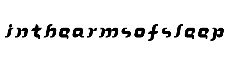 In the arms of sleep  Frei Schriftart Herunterladen
