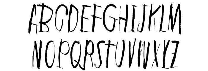 In the deep dark woods Font LOWERCASE