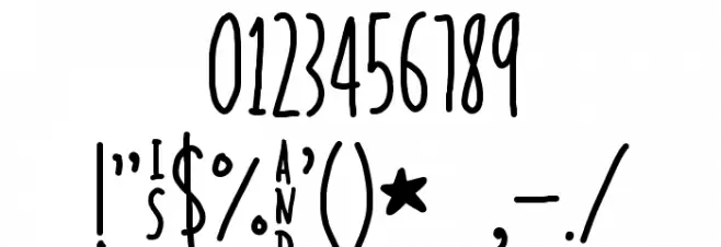 In your face, Joffrey! Font OTHER CHARS